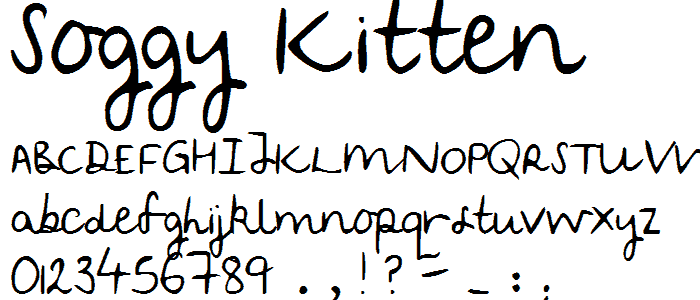 Soggy Kitten font